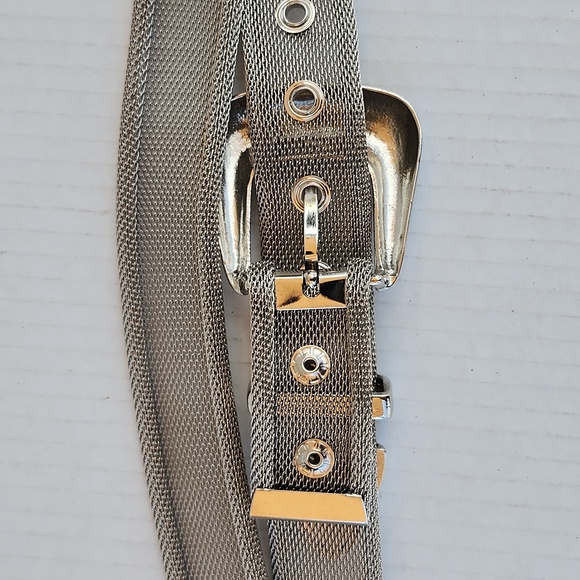 VTG METAL MESH SILVER TONE BELT - Picture 4 of 9